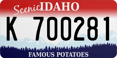 ID license plate K700281
