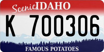 ID license plate K700306