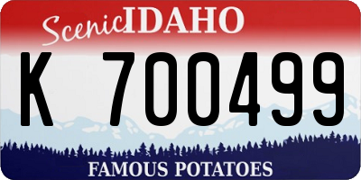ID license plate K700499
