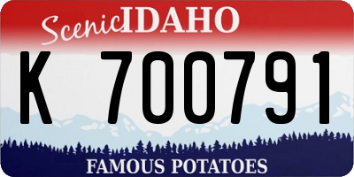 ID license plate K700791
