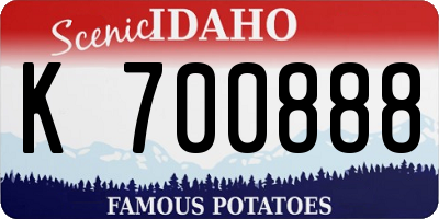 ID license plate K700888