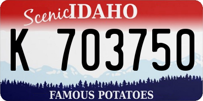 ID license plate K703750