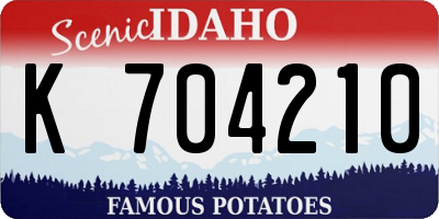 ID license plate K704210
