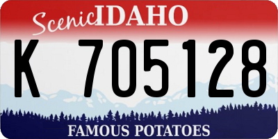 ID license plate K705128