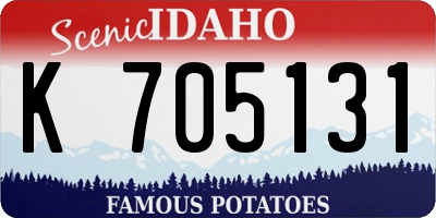 ID license plate K705131