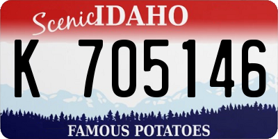 ID license plate K705146