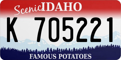 ID license plate K705221