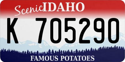 ID license plate K705290