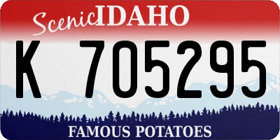 ID license plate K705295