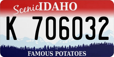 ID license plate K706032