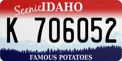 ID license plate K706052