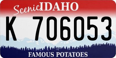 ID license plate K706053