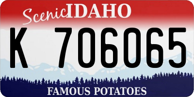ID license plate K706065