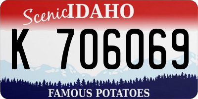 ID license plate K706069