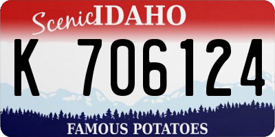 ID license plate K706124