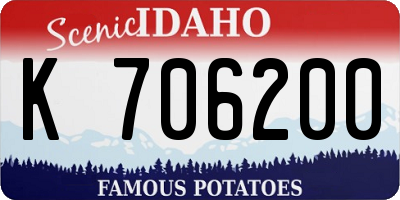 ID license plate K706200