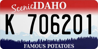 ID license plate K706201