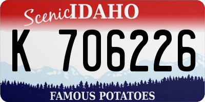 ID license plate K706226