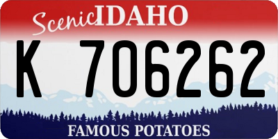 ID license plate K706262