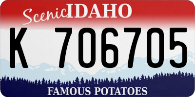 ID license plate K706705