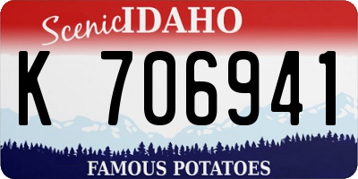 ID license plate K706941