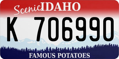 ID license plate K706990