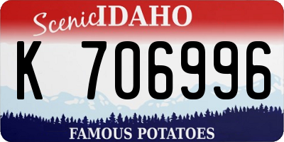 ID license plate K706996