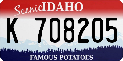 ID license plate K708205