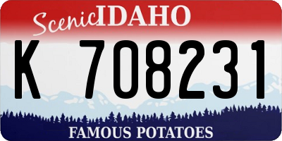 ID license plate K708231