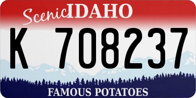 ID license plate K708237