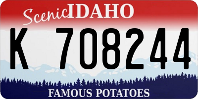 ID license plate K708244