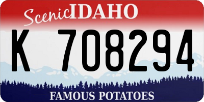 ID license plate K708294