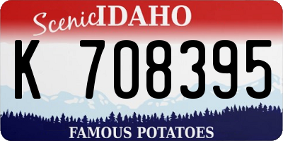 ID license plate K708395