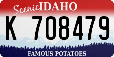 ID license plate K708479