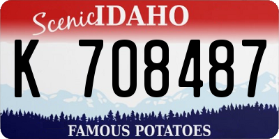 ID license plate K708487