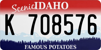 ID license plate K708576