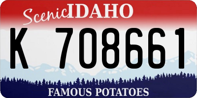 ID license plate K708661