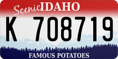 ID license plate K708719