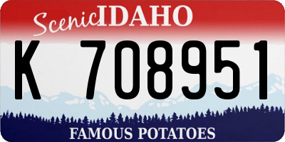 ID license plate K708951
