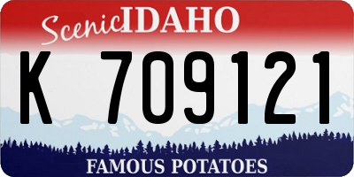 ID license plate K709121