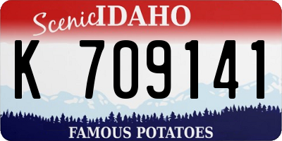 ID license plate K709141