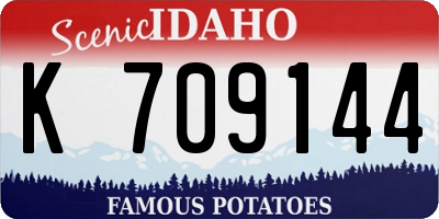 ID license plate K709144