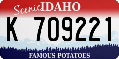 ID license plate K709221