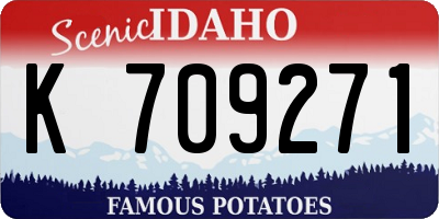 ID license plate K709271