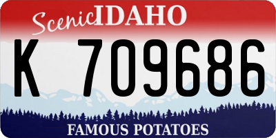 ID license plate K709686