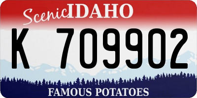 ID license plate K709902
