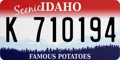 ID license plate K710194