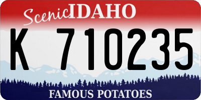 ID license plate K710235
