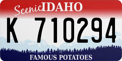 ID license plate K710294