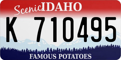 ID license plate K710495